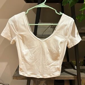 Lululemon short sleeve shirt - white